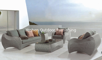 Muebles de exterior de mimbre sofá de playa-10008