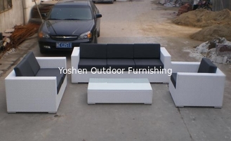 Muebles de jardín de mimbre sofá modular-1018