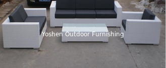Muebles de jardín de mimbre sofá modular-1018