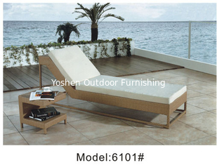 Muebles de jardín para el exterior de tumbonas de mimbre de ratán ---6101