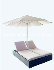 Lugar de descanso con silla de lujo en interiores, moderno, al aire libre, doble silla de descanso con dosel, con dosel de paraguas ---6500