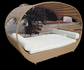 Cama de sol al aire libre cojín de ratan Cama de sol personalizada forma especial cama de sol de alta calidad---6116