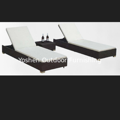 Hotel de complejo popular de mimbre de ratán al aire libre cama de sol de plástico cama de aluminio al aire libre piscina cama jardín---6238