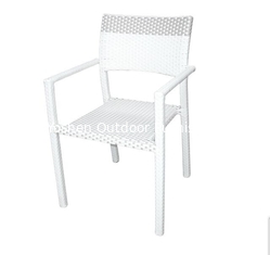 Silla de salón de mimbre de ratan PE blanco silla de gimnasio de plástico al aire libre silla de aluminio marco de jardín silla de colores---YS5675