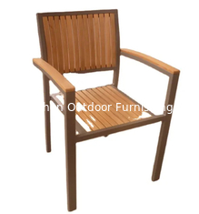 Muebles de jardín al aire libre hotel reposabrazos de teca sillas de jardín de teca sillas de césped de madera maciza de teca---YS5701