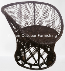 Luxury Resort hotel sillas de jardín al aire libre sillas de jardín de aluminio modernas sillas de balcón de rattan PE silla para jardín---YS5704
