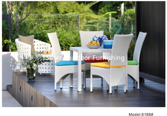 Silla de comedor blanca con mesa-8188