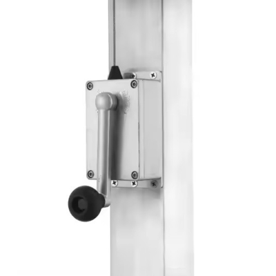 Cantilever Patio Paraguas Torsión de reemplazo de Chrome Aluminio Paraguas manija de manivela