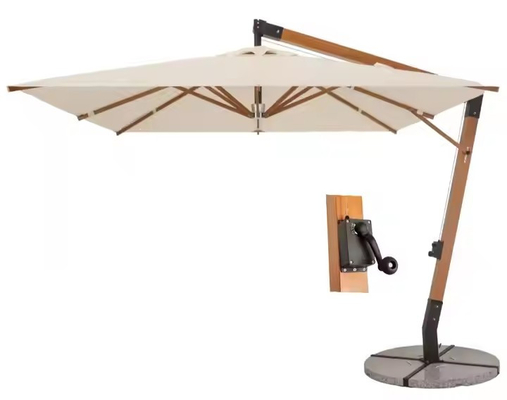 Manija de paraguas universal para paraguas con brazo de jardín de madera o aluminio 3x3x4 Gancho manual fuerte