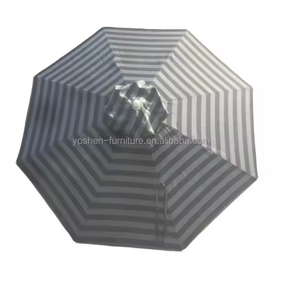 8 ft pink White Strip Patio Umbrella Canopy Octagon Canvas for Beach Umbrellas Parasol Replacement Outdoor Umbrella Canopy
