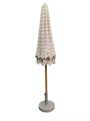 9 pies del mercado comercial Sombrero cuerda Tassel Macrame Parasol Popular Sombrero tejido de gancho