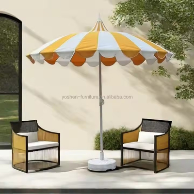 Sombrilla Pagoda Duradera de 8.5 pies, Sombrilla de Patio Estilo Pagoda, Sombrilla de Mercado Pagoda Ligera