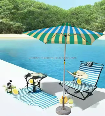 Sombrilla de patio portátil Yoshen de 6.5 pies con parasol, toldo, sombrilla de pesca, sombrilla de piscina, ligera, plegable, para exteriores