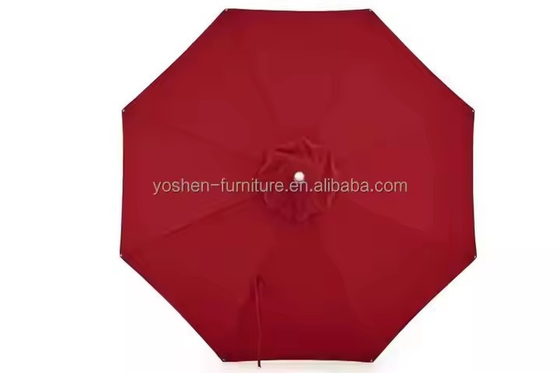 Fringe al aire libre Canvas de sol Parasol Cuadrado grande de aluminio Piscina Paraguas Café Jardín de playa Paraguas