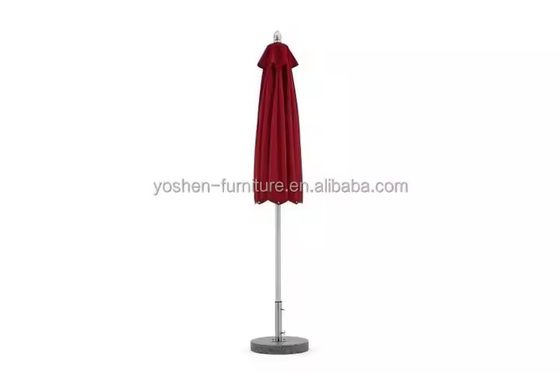 Fringe al aire libre Canvas de sol Parasol Cuadrado grande de aluminio Piscina Paraguas Café Jardín de playa Paraguas