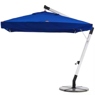 Sombrilla de playa a prueba de viento resistente de 13 pies para exteriores, grande, cuadrada, con volantes