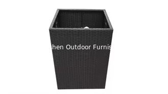Accesorios para piscina: Gabinete de almacenamiento de ratán, carrito de mimbre para toallas junto a la piscina