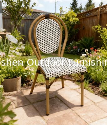 Empilable todo tiempo impermeable silla de la piscina exterior estilo francés diseño para uso hotel jardín piscina