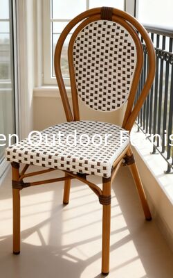 Empilable todo tiempo impermeable silla de la piscina exterior estilo francés diseño para uso hotel jardín piscina