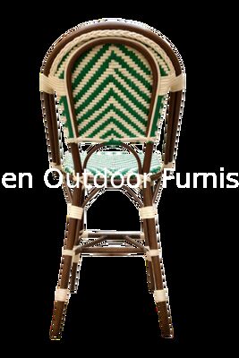 Juego de taburetes de bar estilo bistró francés, taburetes de altura de mostrador vintage con respaldo de mimbre