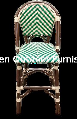 Juego de taburetes de bar estilo bistró francés, taburetes de altura de mostrador vintage con respaldo de mimbre