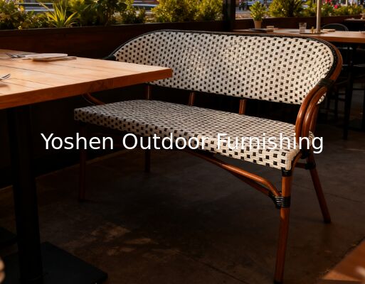 Sofá de exterior para dos personas, de grado comercial