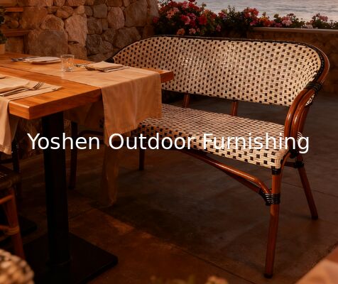 Sofá de exterior para dos personas, de grado comercial