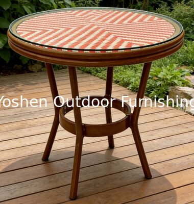 Todo el tiempo Portable Mesa de café al aire libre Compacto diseño plegable para hotel Balcón Bistro