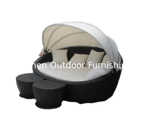 Sillones de playa de Wicker Rattan plástico más barato silla de baño salón jardín patio cama al aire libre con cojín---6119