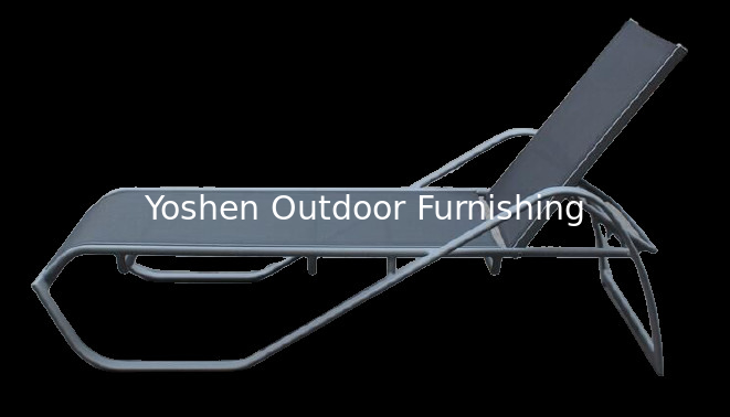 Cuadro de aluminio, eslingas, línea de texto, tejido, piscina, lecho de sol de día, tumbona---YS5740