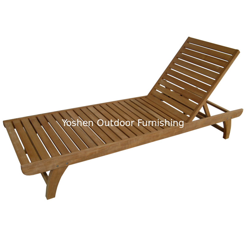 Muebles de piscinas directos de fábrica silla de piscinas de madera cama de playa silla de arena de madera silla de estar al aire libre---6235