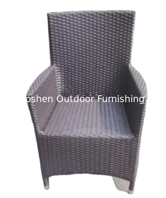 Sillones apilables de jardín de plástico de Wicker Rattan en la playa Restaurante al aire libre cafeterías de jugo de leche sillas de comedor---YS5644