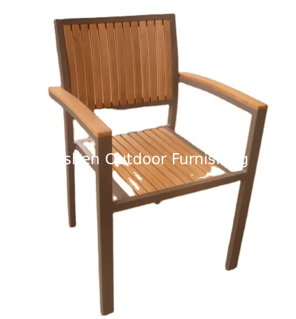 Muebles de jardín al aire libre hotel reposabrazos de teca sillas de jardín de teca sillas de césped de madera maciza de teca---YS5701