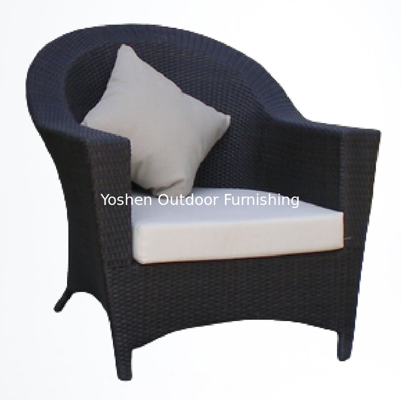 Muebles de jardín de ratán conjunto silla de comedor silla de aluminio silla exterior de mimbre de resina plástica silla de ratán---YS5646