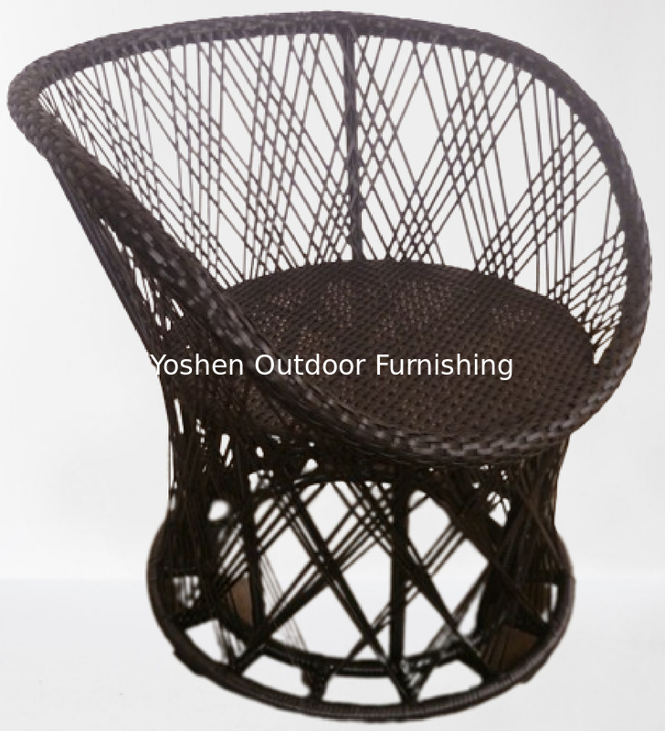 Luxury Resort hotel sillas de jardín al aire libre sillas de jardín de aluminio modernas sillas de balcón de rattan PE silla para jardín---YS5704