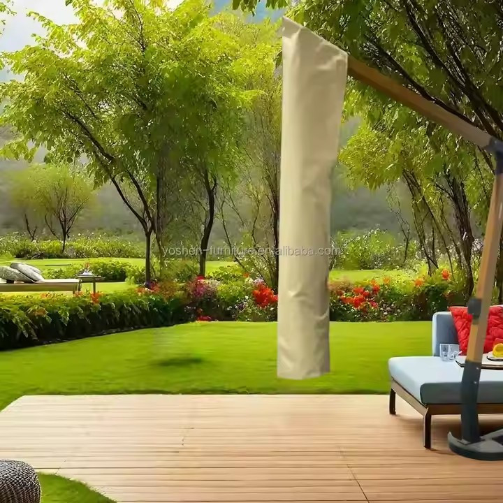 Paraguas de jardín y patio de playa Paraguas de lluvia de plástico Paraguas de protección para exteriores Paraguas para exteriores