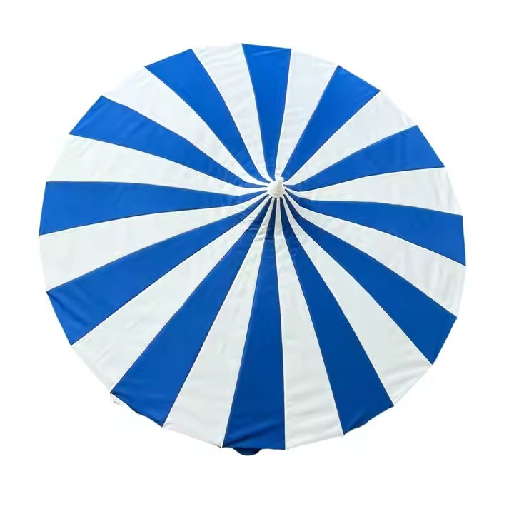 8.5 pie de acero inoxidable durable Pollo White Paraguas Pagoda Pagoda de peso ligero Paraguas al aire libre Parasol