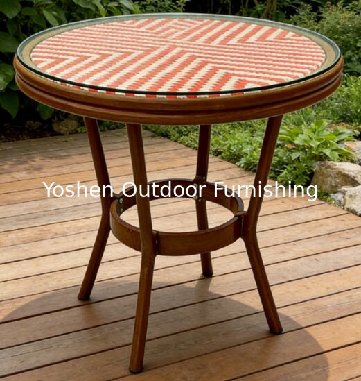 Todo el tiempo Portable Mesa de café al aire libre Compacto diseño plegable para hotel Balcón Bistro