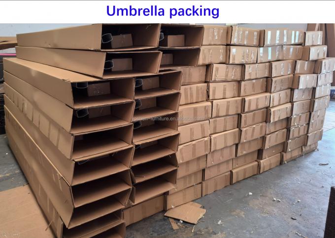 9 pies Resort Beach Macrame paraguas de gancho Parasol Tassels Paraguas de dosel tejido Paraguas de franjas de macrame 12