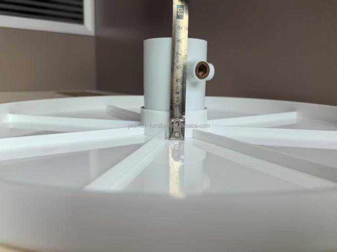 14.5''Portable Tabla de paraguas Patio Estante de bebidas de la piscina Blanco de plástico redondo de la playa de la playa de la playa 8