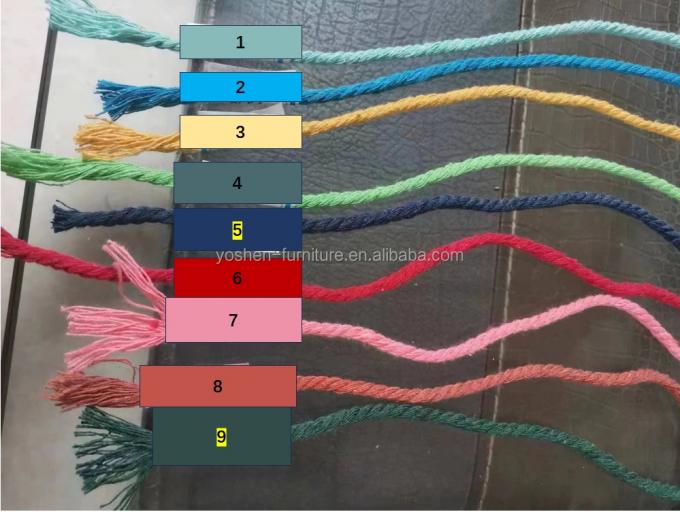 9 pies de playa verde al aire libre Tassel Paraguas Paraguas Hotel Crochet Paraguas tejido Macrame Paraguas 10