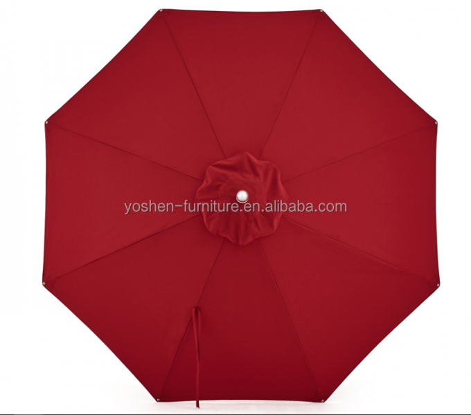 Reemplazo de la cubierta de la sombrilla de jardín de 9 pies, rayas blancas y negras, redonda, octogonal, para patio 1