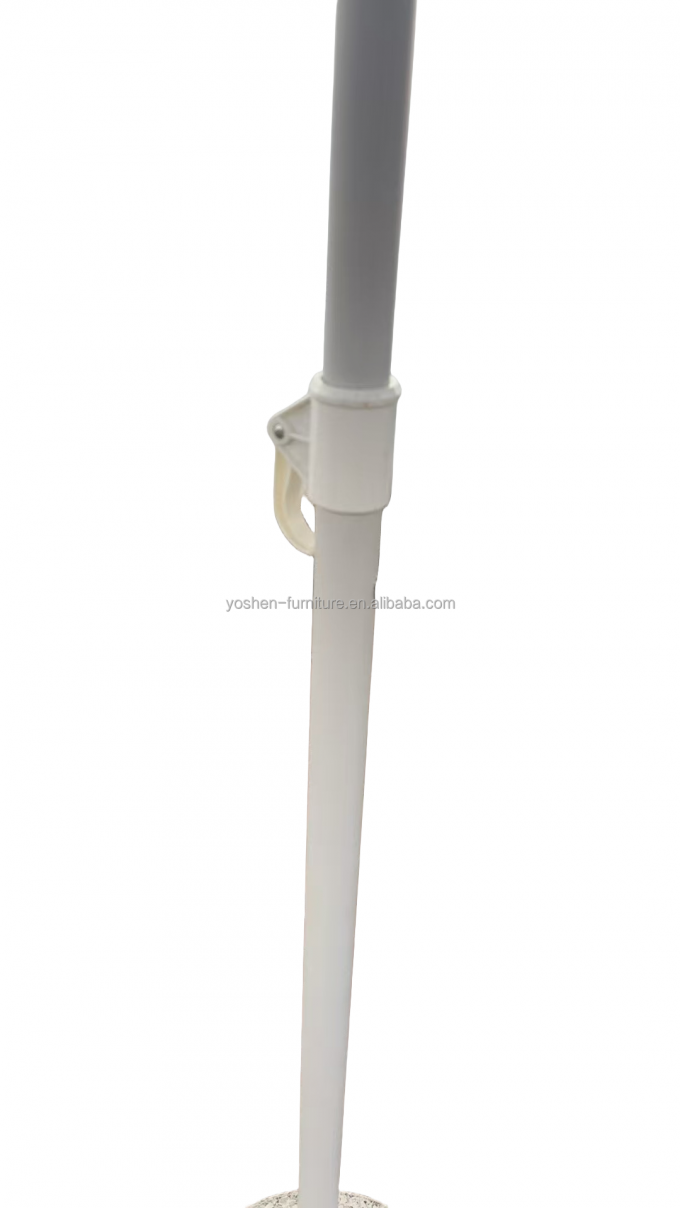 8.5 pie de acero inoxidable durable Pollo White Paraguas Pagoda Pagoda de peso ligero Paraguas al aire libre Parasol 5