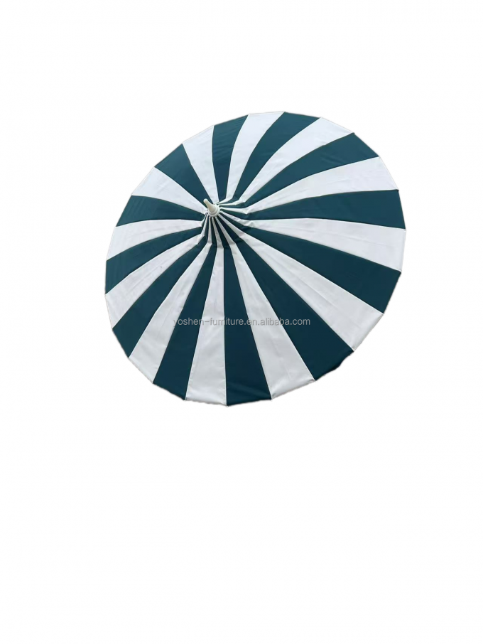 8.5 pie de acero inoxidable durable Pollo White Paraguas Pagoda Pagoda de peso ligero Paraguas al aire libre Parasol 3