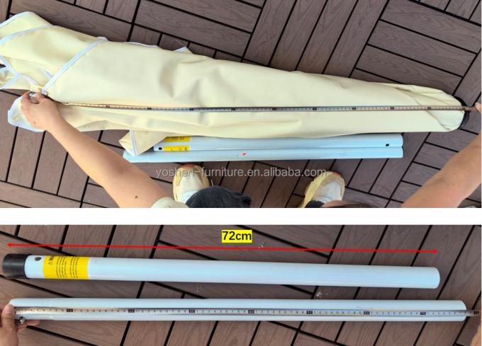 Sombrilla de patio portátil Yoshen de 6.5 pies con parasol, toldo, sombrilla de pesca, sombrilla de piscina, ligera, plegable, para exteriores 6