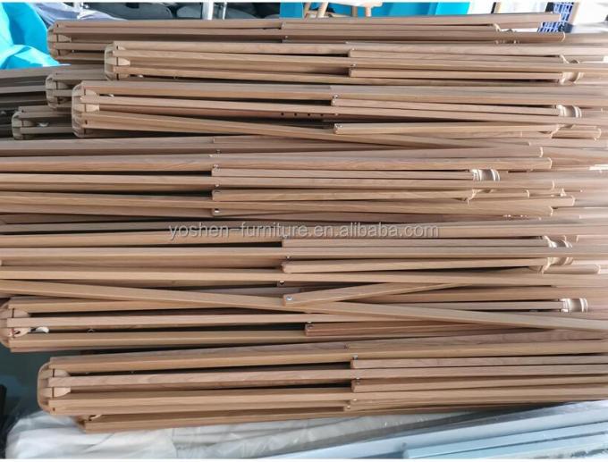 Todo el tiempo 10 pies de playa al aire libre redonda lienzo sombrilla de madera hotel resort picnic palo de teca sombrilla sombra de sol 5